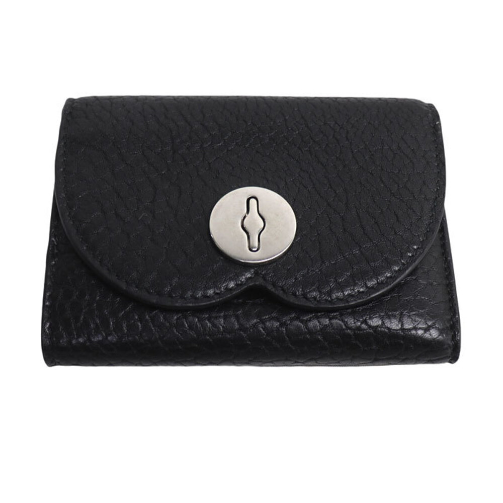 BURBERRY Chess Compact Wallet Tri-fold Black 80823231 Men's Women's